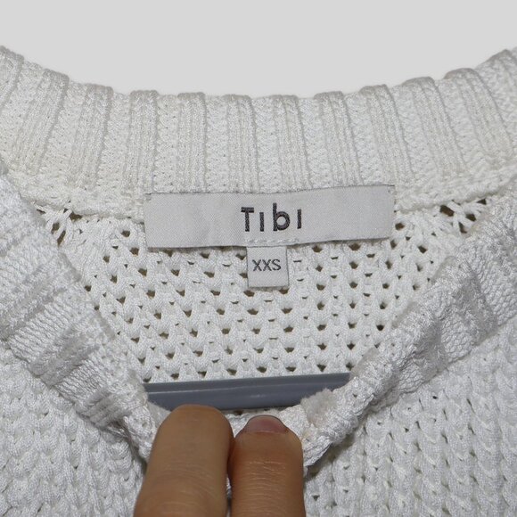 TIBI Colorblock Pattern Mock Neck Sweater - Picture 5 of 7